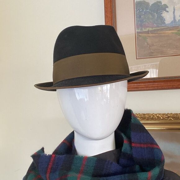 Vintage J. Wallnofer Baden Baden “Oxford” Waterproof Wool Fedora Hat - Picture 3 of 12